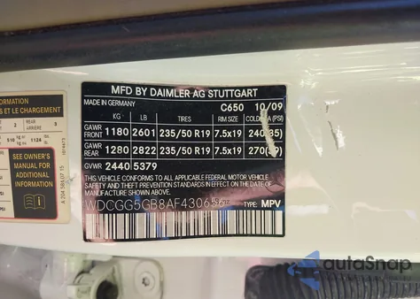 2010 Mercedes-Benz Glk 350 z USA, uszkodzony, nr VIN WDCGG5GB8AF430656